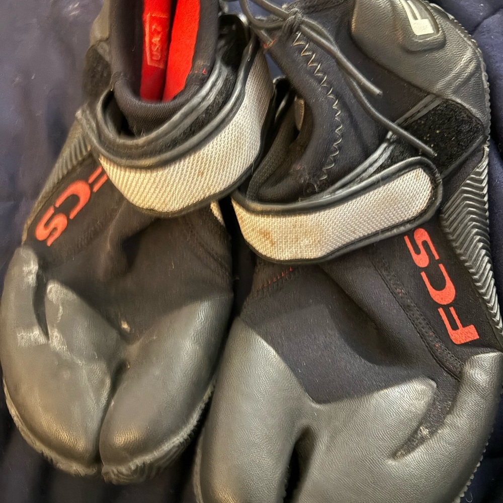 Kids Black and Gray Water Shoes - Split Toe Design